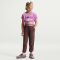 NIKE Pro Dri-FIT Fleece Jogginghose Mädchen 502 - tattoo/tattoo/lt magenta/white S (128-137 cm)