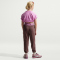 NIKE Pro Dri-FIT Fleece Jogginghose Mädchen 502 - tattoo/tattoo/lt magenta/white S (128-137 cm)