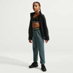NIKE Pro Dri-FIT Fleece Jogginghose Mädchen 382 - mineral slate/mineral slate/black/white L (146-156 cm)