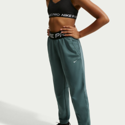 NIKE Pro Dri-FIT Fleece Jogginghose Mädchen 382 - mineral slate/mineral slate/black/white L (146-156 cm)