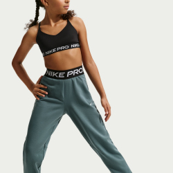 NIKE Pro Dri-FIT Fleece Jogginghose Mädchen 382 - mineral slate/mineral slate/black/white L (146-156 cm)
