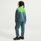NIKE Sportswear Dri-FIT Trainingsanzug Kinder 382 - mineral slate/mean green/white S (128-137 cm)