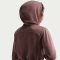 NIKE Pro Dri-FIT Fleece Hoodie Mädchen 502 - tattoo/tattoo/lt magenta/white S (128-137 cm)
