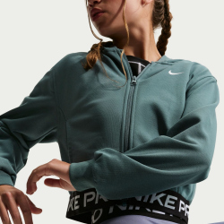 NIKE Pro Dri-FIT Fleece Hoodie Mädchen 382 - mineral...