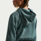NIKE Pro Dri-FIT Fleece Hoodie Mädchen 382 - mineral slate/mineral slate/black/white M (137-146 cm)