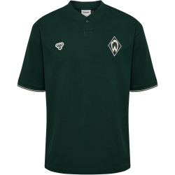 hummel SV Werder Bremen Travel Poloshirt 6231 - pine grove M