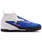 NIKE Jr. Phantom 6 Academy TF Multinocken-Fußballschuhe Kinder 446 - racer blue/pink blast-white 32