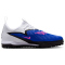 NIKE Jr. Phantom 6 Academy TF Multinocken-Fußballschuhe Kinder 446 - racer blue/pink blast-white 32