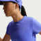 NIKE Tempo Dri-FIT kurzarm Laufshirt Damen 570 - sapphire/reflective silv S