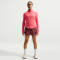 NIKE Swift Dri-FIT UV 1/2-Zip Laufshirt Damen 897 - sea coral/reflective silv S