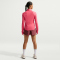 NIKE Swift Dri-FIT UV 1/2-Zip Laufshirt Damen 897 - sea coral/reflective silv S