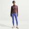 NIKE Swift Dri-FIT UV 1/2-Zip Laufshirt Damen 502 - tattoo/reflective silv S