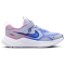 NIKE Cosmic Runner Laufschuhe Kinder 011 - ghost/midnight navy-sapphire-lt magenta 27.5