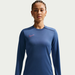 NIKE Academy Dri-FIT Crew-Neck langarm Fußball Trainingsshirt Damen 461 - mystic navy/white/pinksicle/pinksicle S