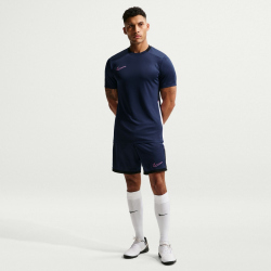NIKE Academy Dri-FIT Fußball kurzarm Trainingsshirt Herren 493 - blue void/black/white/pinksicle S