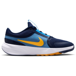 NIKE Star Runner 5 Laufschuhe Kinder 403 - midnight navy/laser orange 38.5