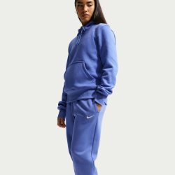 NIKE Sportswear Phoenix Fleece Hoodie Damen 460 - lt medium blue/sail S