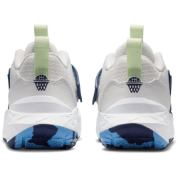 NIKE Team Hustle D Basketballschuhe Kinder 104 - summit white/volt tint-midnight navy 32