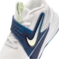 NIKE Team Hustle D Basketballschuhe Kinder 104 - summit white/volt tint-midnight navy 32