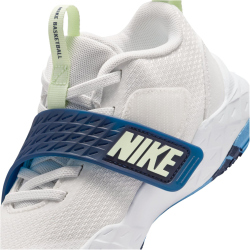 NIKE Team Hustle D Basketballschuhe Kinder 104 - summit white/volt tint-midnight navy 32
