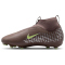 NIKE Jr. Mercurial Superfly 10 Academy Kylian Mbappé FG/MG Fußballschuhe Kinder 200 - plum eclipse/metallic silver 32
