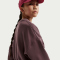 NIKE Sportswear Club Fleece Boxy Crewneck Sweatshirt Mädchen 502 - tattoo/tattoo/white S (128-137 cm)