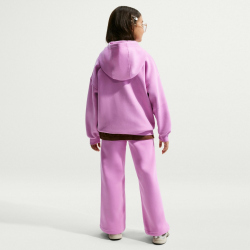 NIKE Sportswear Club Fleece Wide Leg Jogginghose Mädchen 503 - lt magenta/lt magenta/white XS (122-128 cm)