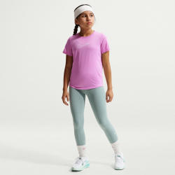 NIKE One Dri-FIT kurzarm Trainingsshirt Mädchen 503 - lt magenta/white M (137-146 cm)