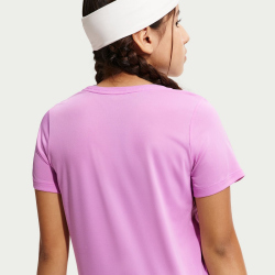 NIKE One Dri-FIT kurzarm Trainingsshirt Mädchen 503 - lt magenta/white M (137-146 cm)