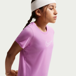 NIKE One Dri-FIT kurzarm Trainingsshirt Mädchen 503 - lt magenta/white M (137-146 cm)