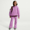 NIKE Sportswear Club Fleece Oversize Hoodie Kinder 503 - lt magenta/lt magenta/white XS (122-128 cm)
