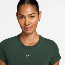 NIKE Sportswear Chill Knit Mod-Cropped T-Shirt Damen 327 - fir/white XL