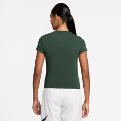 NIKE Sportswear Chill Knit Mod-Cropped T-Shirt Damen 327 - fir/white XL
