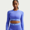 NIKE Pro 365 Dri-FIT Cropped langarm Trainingsshirt Damen 570 - sapphire/white XS