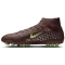 NIKE Mercurial Superfly 10 Academy Kylian Mbappé AG Fußballschuhe Herren 200 - plum eclipse/metallic silver 37.5
