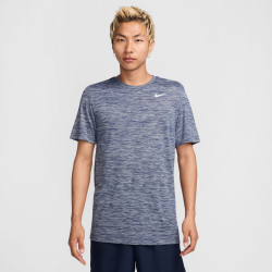 NIKE Dri-FIT Fitness T-Shirt Herren 410 - midnight navy/pure/white XXL