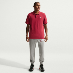 NIKE Club Poloshirt Herren 613 - team crimson/white XS