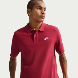 NIKE Club Poloshirt Herren 613 - team crimson/white XS