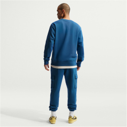 NIKE Club Crew Fleece-Sweatshirt Herren 476 - court blue/lt khaki XS