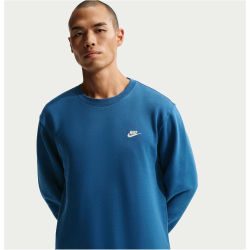 NIKE Club Crew Fleece-Sweatshirt Herren 476 - court blue/lt khaki S