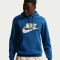 NIKE Club Fleece Hoodie Herren 476 - court blue/court blue/lt khaki S