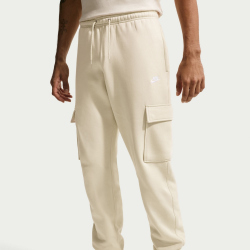 NIKE Club Fleece Cargohose Herren 229 - lt khaki/lt khaki/white S