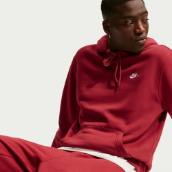 NIKE Club Fleece Jogginghose Herren 613 - team crimson/team crimson/white XS