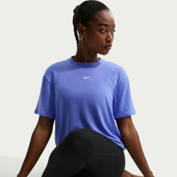 NIKE One Relaxed kurzarm Trainingsshirt Damen 570 - sapphire/white M