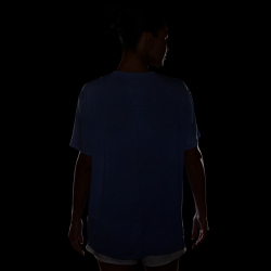 NIKE One Relaxed kurzarm Trainingsshirt Damen 570 - sapphire/white M
