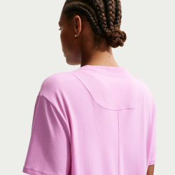 NIKE One Relaxed kurzarm Trainingsshirt Damen 503 - lt magenta/white M