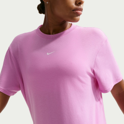 NIKE One Relaxed kurzarm Trainingsshirt Damen 503 - lt magenta/white M
