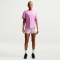 NIKE One Relaxed kurzarm Trainingsshirt Damen 503 - lt magenta/white M