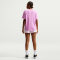 NIKE One Relaxed kurzarm Trainingsshirt Damen 503 - lt magenta/white M