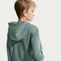 NIKE Club Fleece French Terry Kapuzenjacke Kinder 382 - mineral slate/white L (147-158 cm)